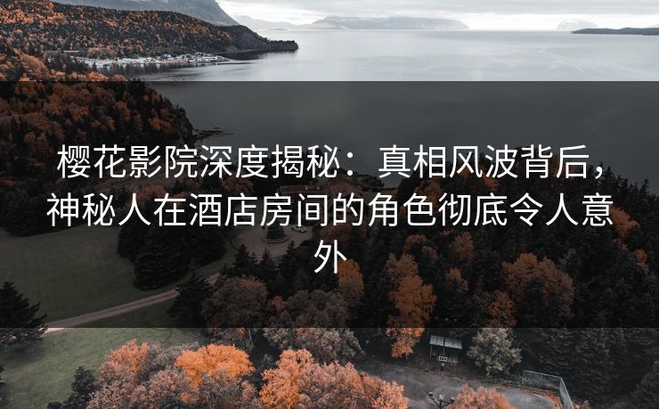 樱花影院深度揭秘：真相风波背后，神秘人在酒店房间的角色彻底令人意外